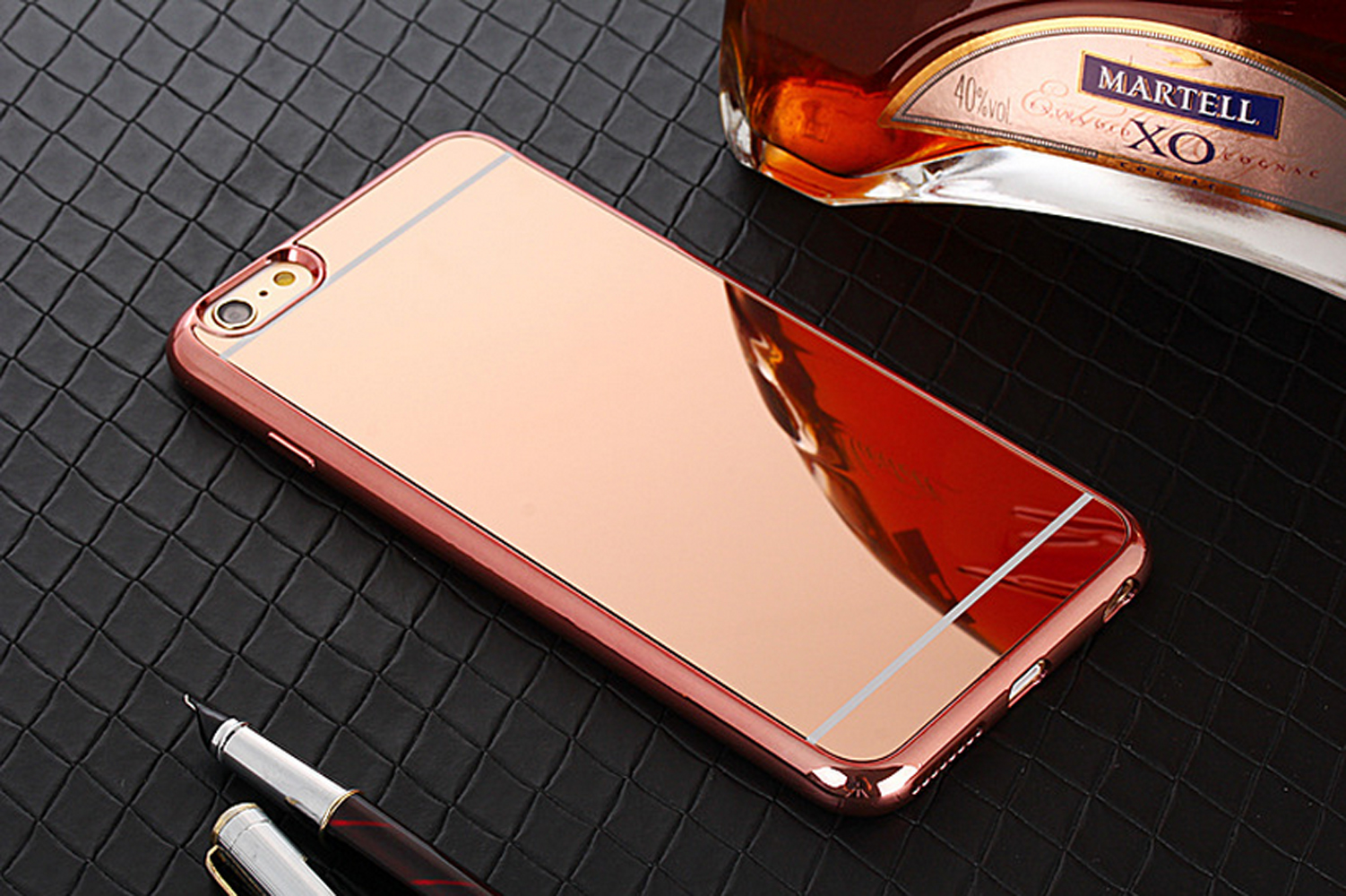 iPhone 7 MIRROR Shiny Hybrid Case (Rose Gold)